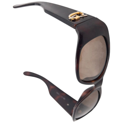 Vintage Gianni Versace zonnebril uit de jaren 90 met schildpadpatroon