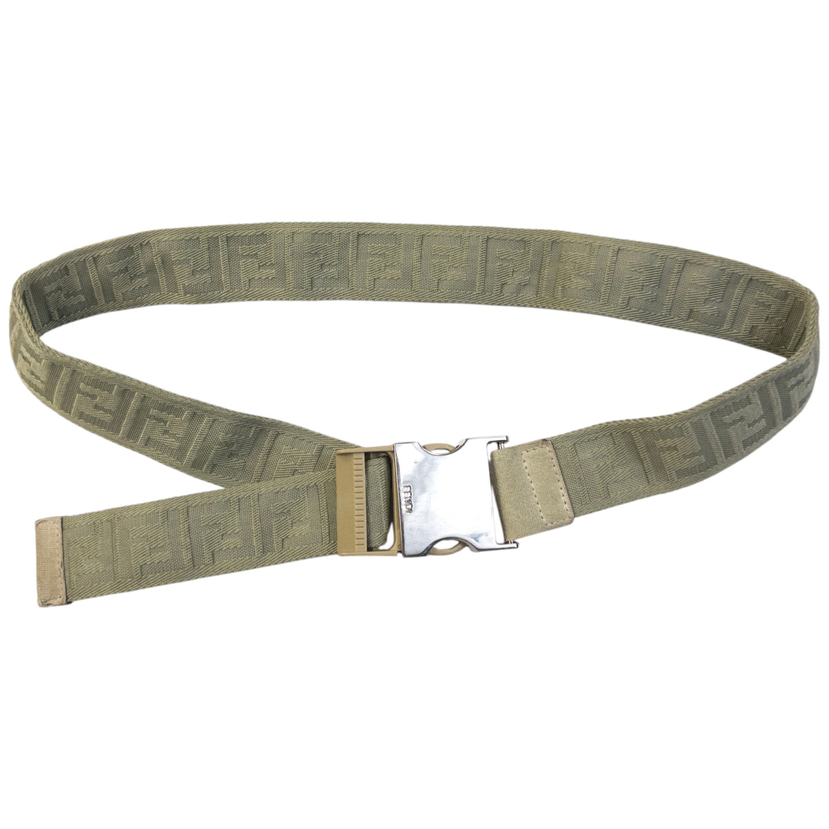 Vintage 2000s Fendi Monogram Buckle Belt Size L