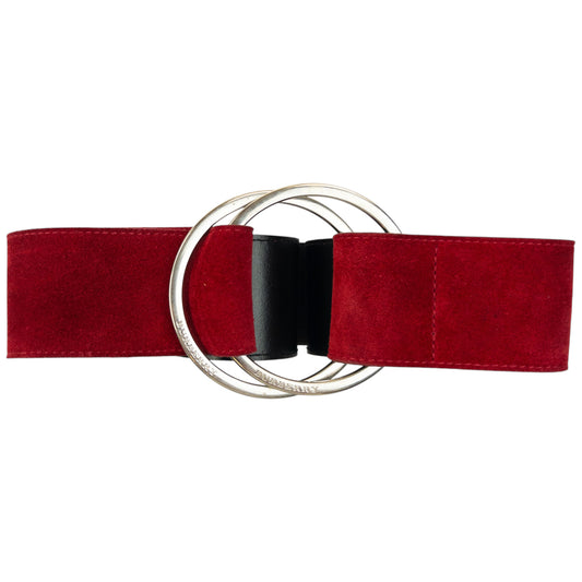 Vintage 2000s Burberry Suede Leather Belt Size XL