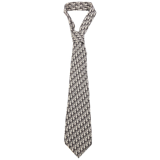 Vintage Dior Monogram Pixel Silk Tie