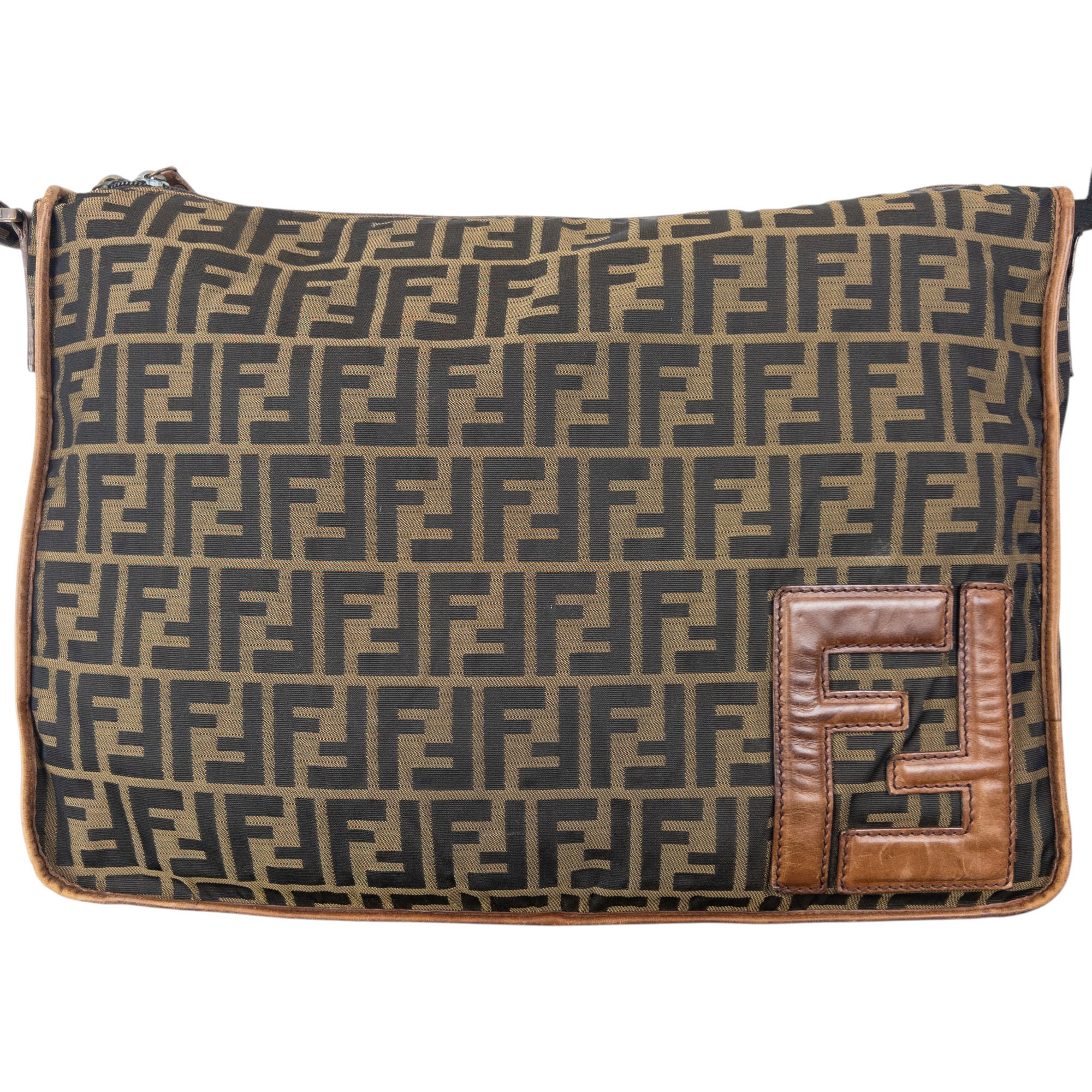 Vintage 2000s Fendi Monogram Crossbody Bag