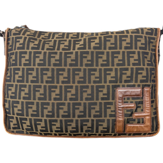 Vintage 2000s Fendi Monogram Crossbody Bag