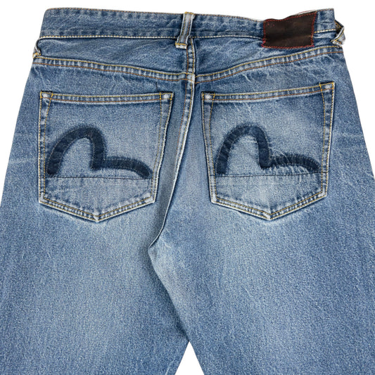Vintage Evisu Double Gull Japanese Denim Jeans Size W30