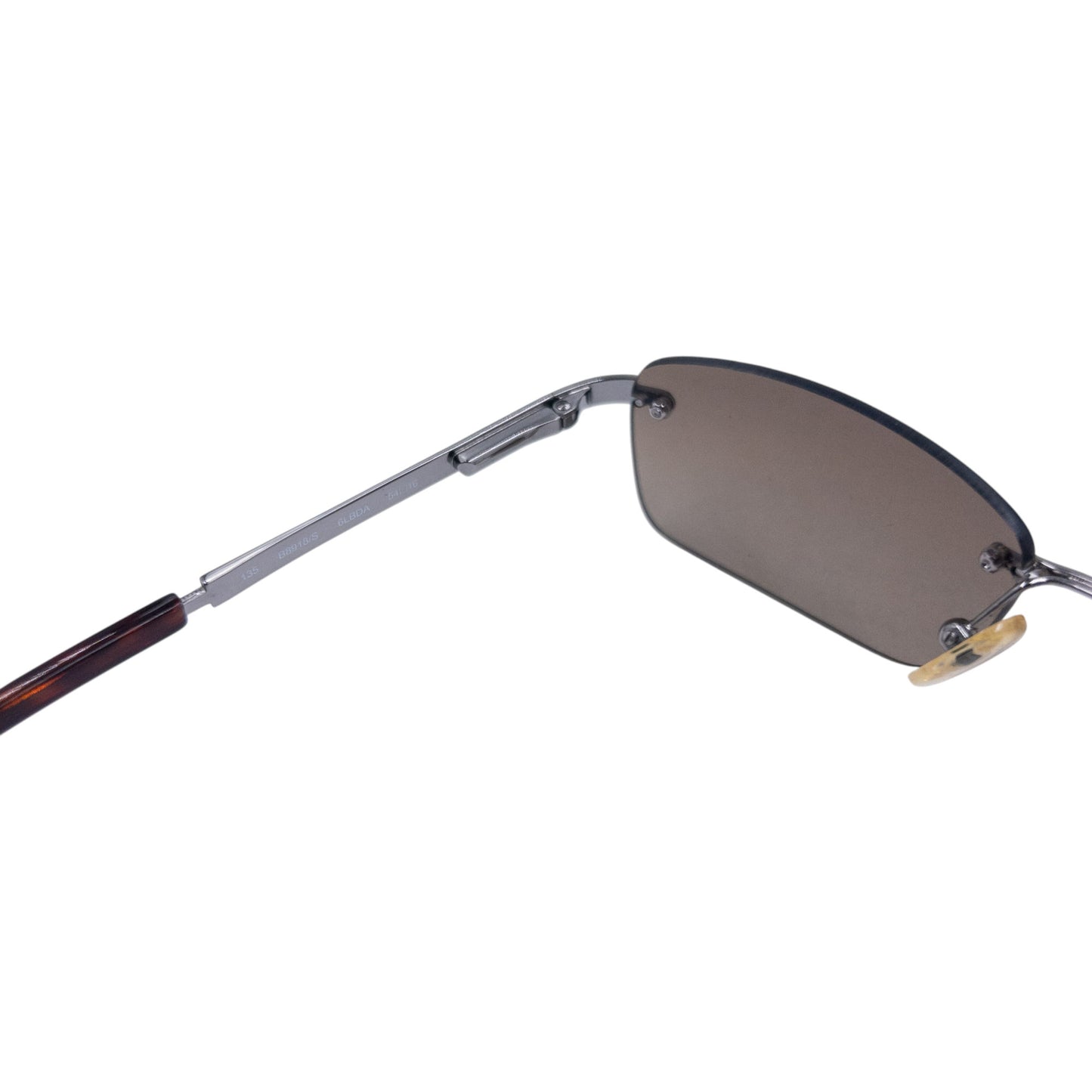 Vintage Burberry Nova Check Rimless Sunglasses