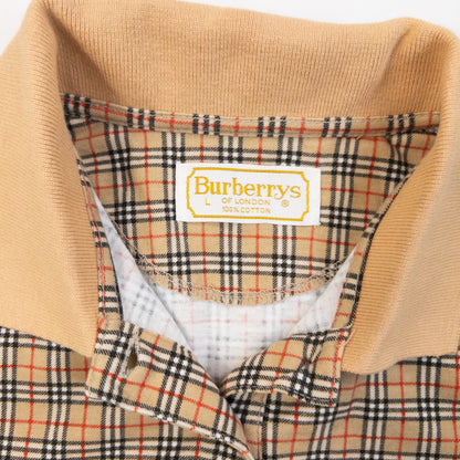 Vintage 90s Burberry Nova Check Polo Shirt in beige (cotton), photo 4