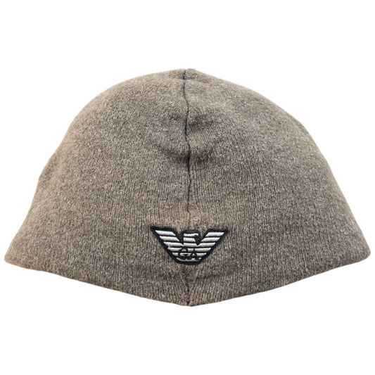Vintage 2000s Emporio Armani Embroidered Wool Beanie Hat