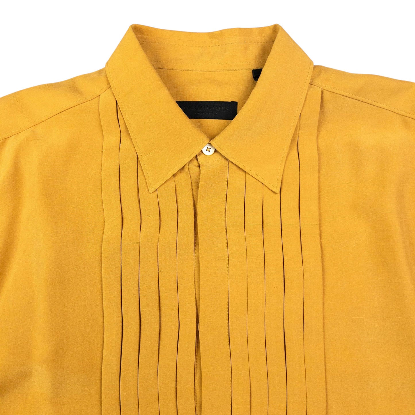 Vintage Burberry Prorsum Pleated Long Sleeve Button Up Shirt Size L