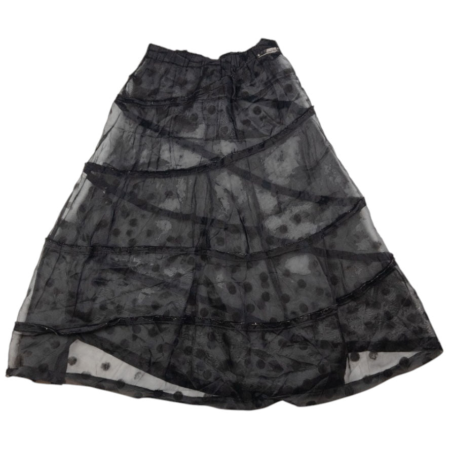 Vintage Comme Des Garçons Tricot Sheer Polka Dot Skirt Womens Size W28