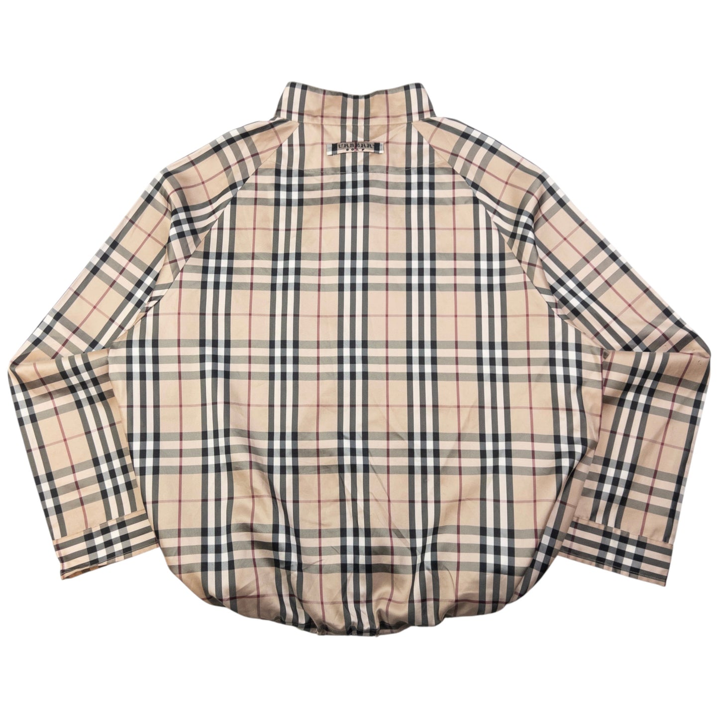 Vintage Burberry Nova Check Lightweight Q Zip Jacket Size XL