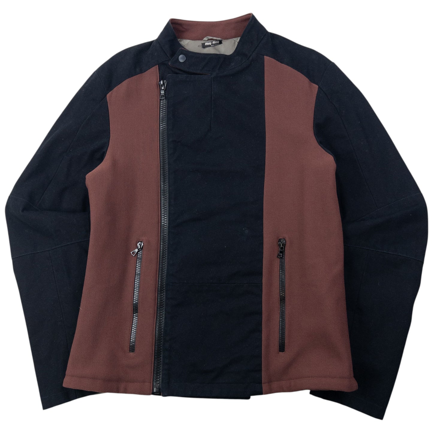 Vintage 1999 Miu Miu Asymmetric Zip Jacket Size M