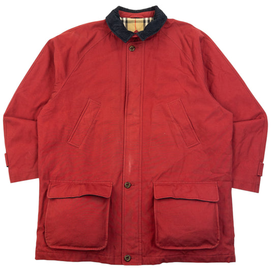 Vintage 90s Burberry Nova Check Lined Jacket Size XL