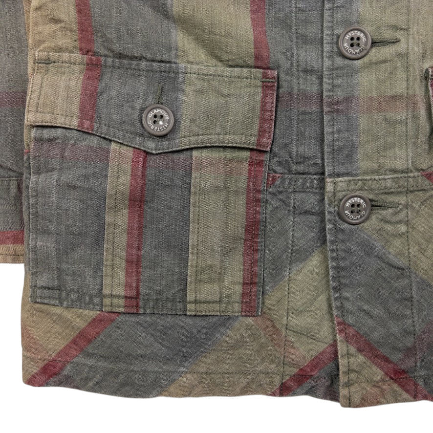 Vintage Hysteric Glamour Checkered Button Up Jacket Size S