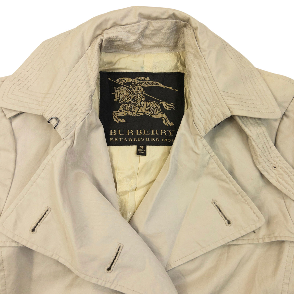 Vintage Burberry Trench Jacket Womens Size M