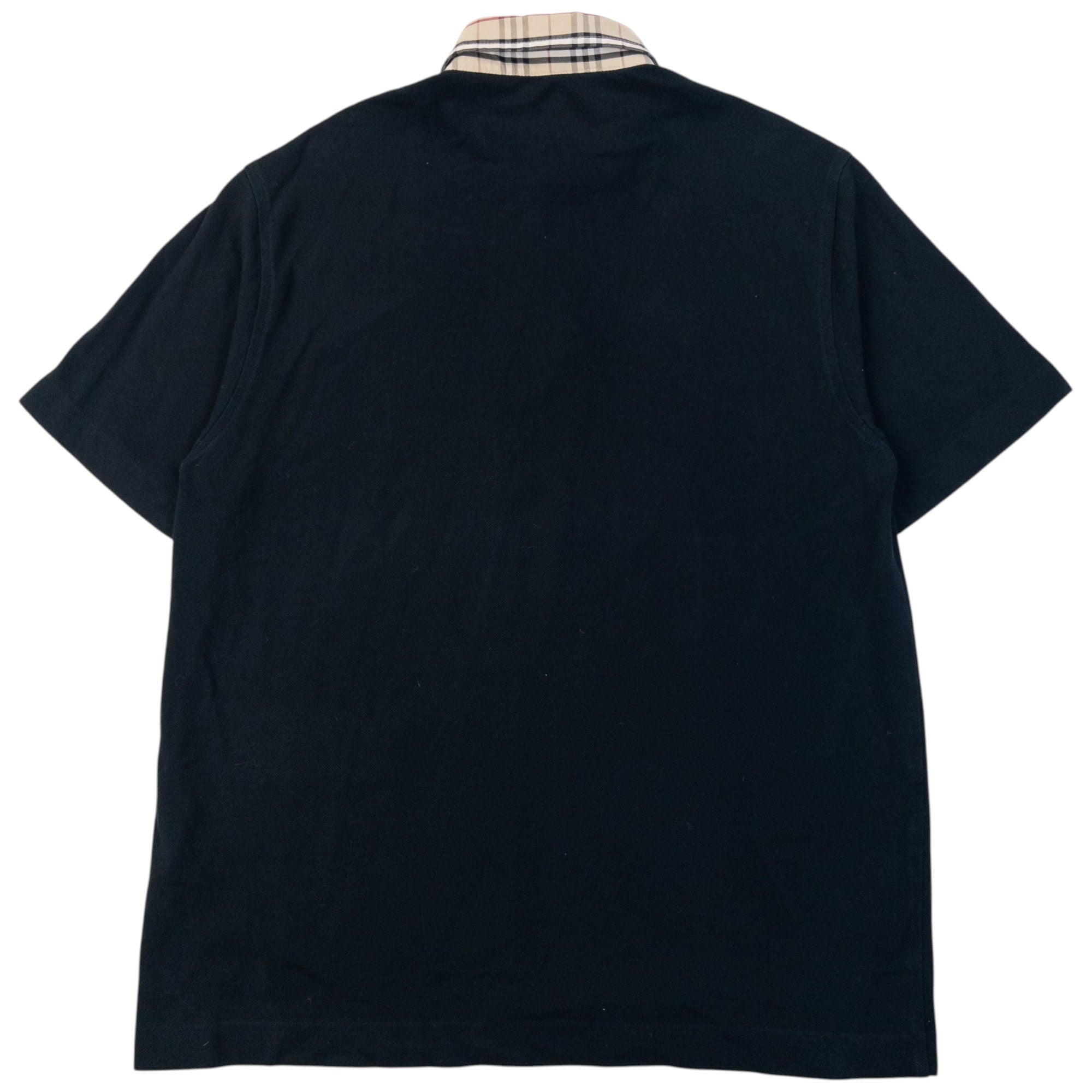 Vintage 2000s Burberry Nova Check Collar Polo Shirt Size L