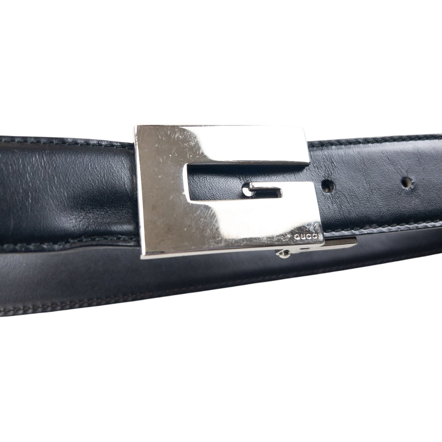 Vintage 2000s Gucci Leather Belt Size S