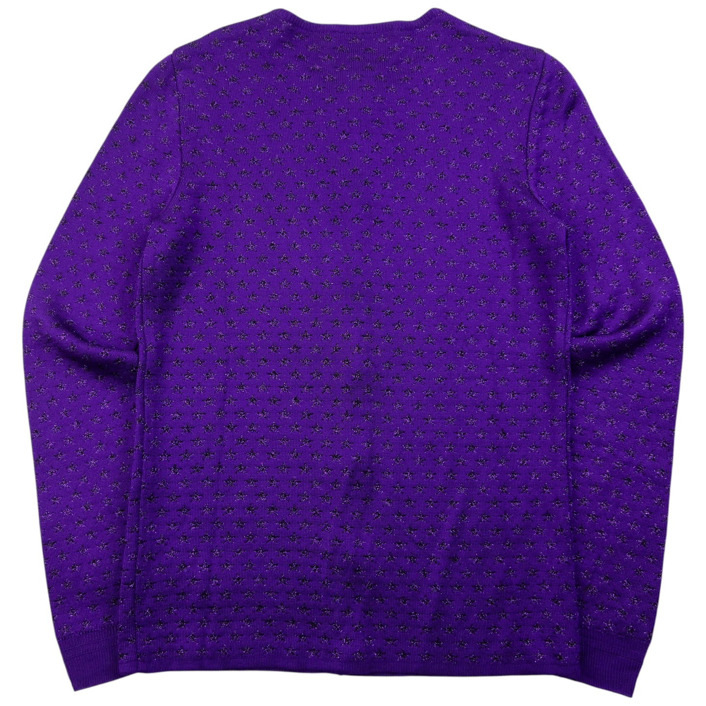 Vintage 90s Gianni Versace Star Pattern Wool Cardigan Womens Size S