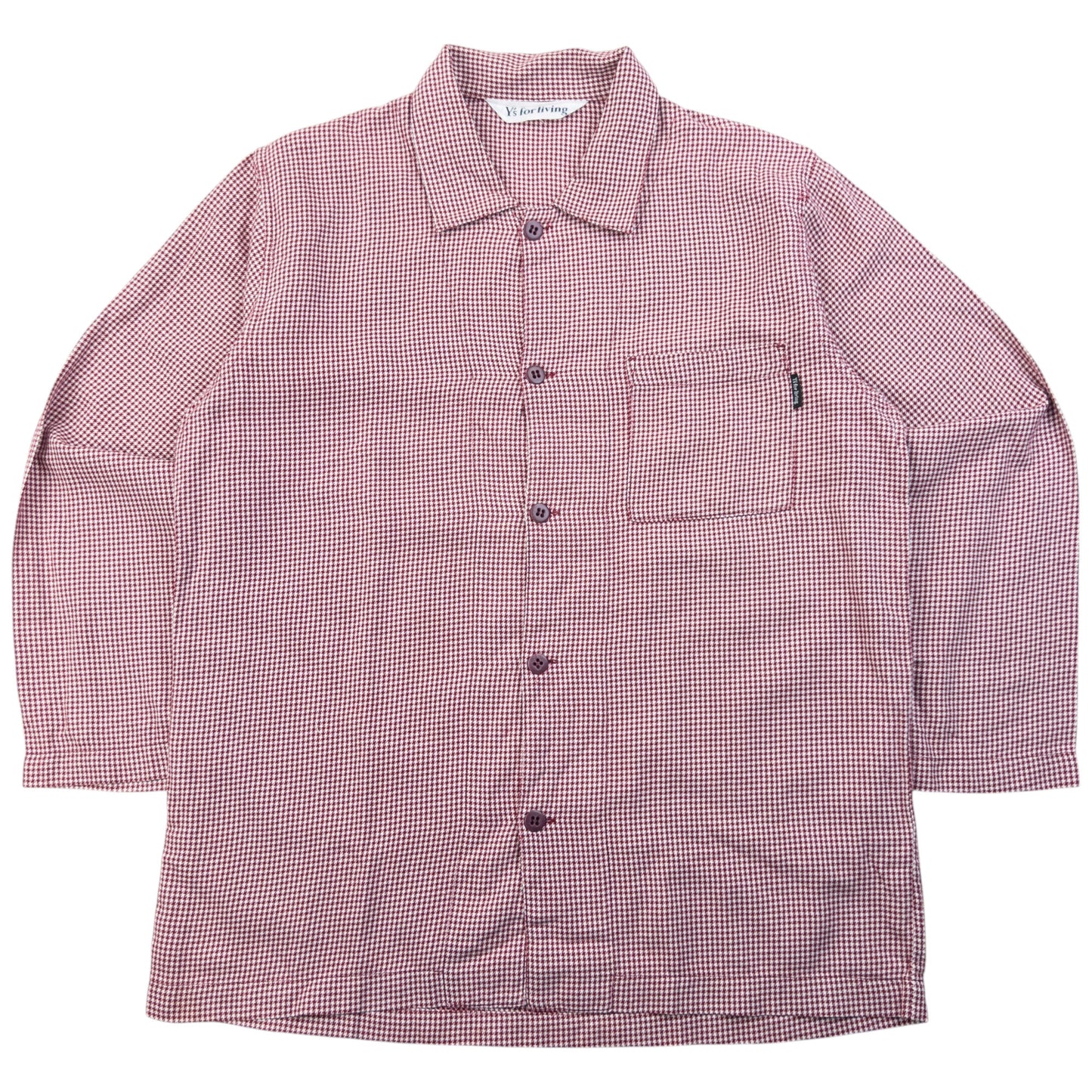 Vintage 90s Yohji Yamamoto Houndstooth Shirt & Bottoms Pyjama Set Size M