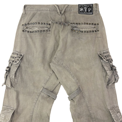 Vintage 2000s PPFM Buckle Cargo Trousers Size W33