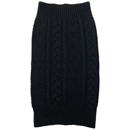 Vintage 2000s Yohji Yamamoto Cable Knit Wool Skirt Womens Size M