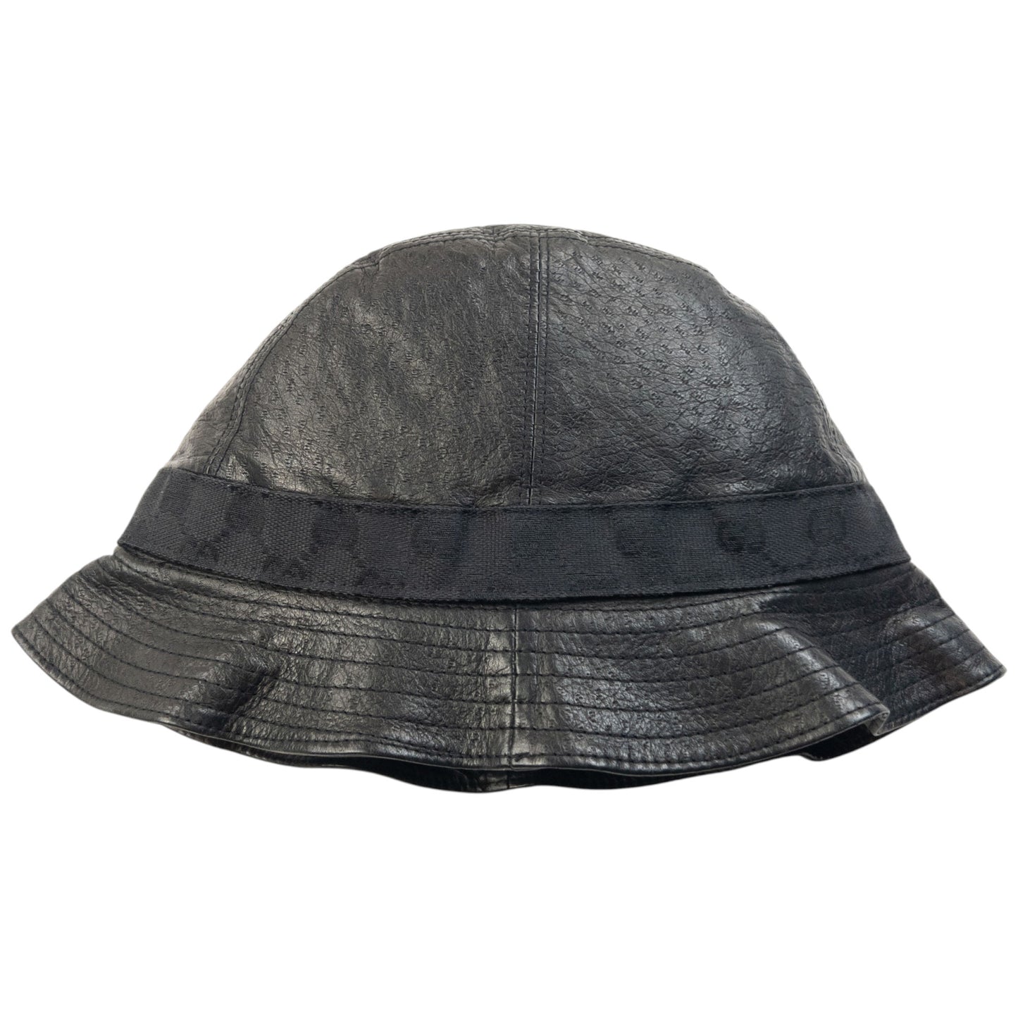 Vintage 2000s Gucci Leather Bucket Hat Size L