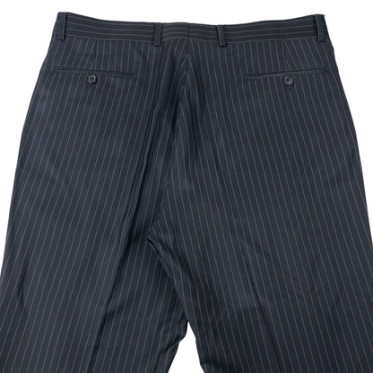 Vintage 90s YSL Yves Saint Laurent Pinstripe Jacket & Trousers Suit Set Size XL