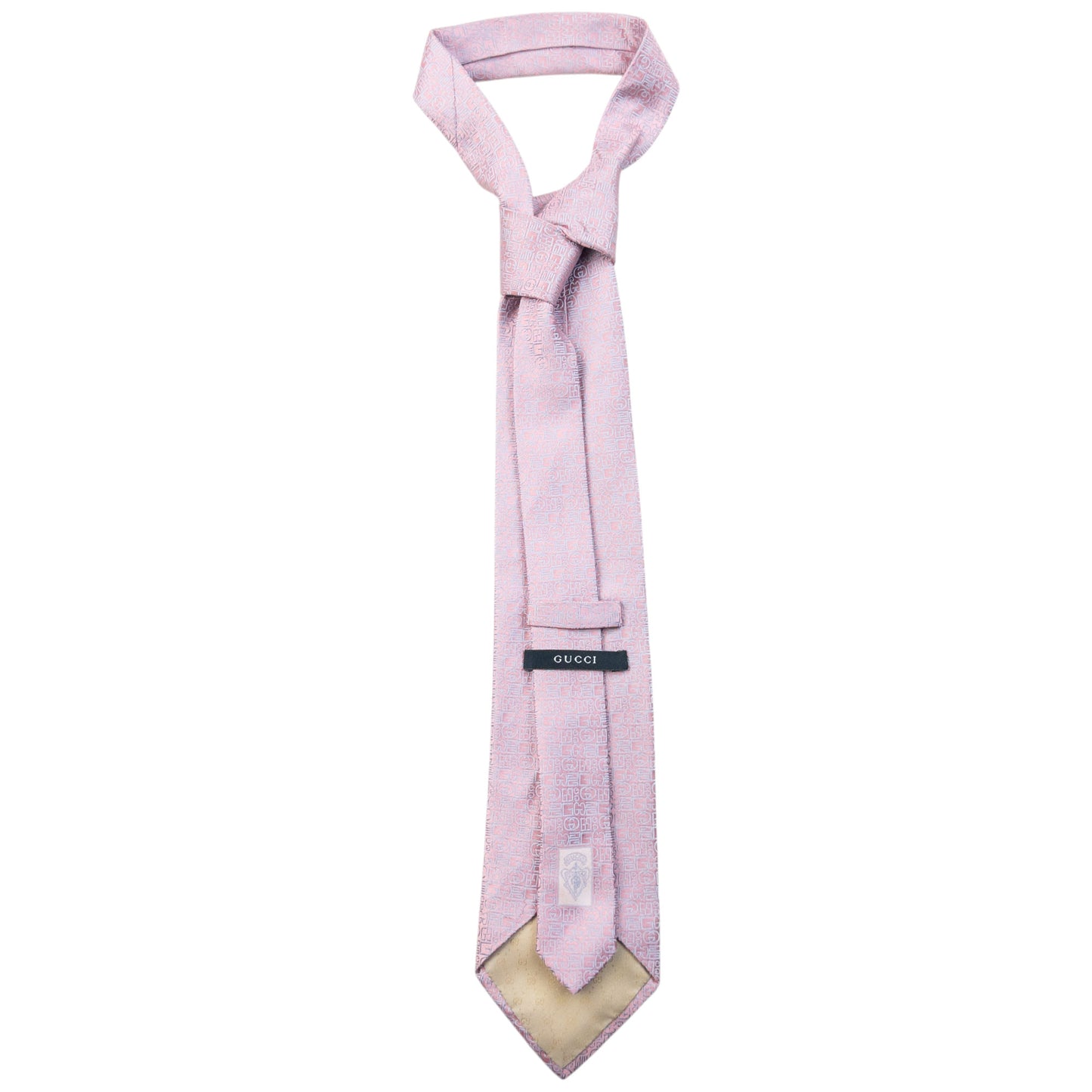 Vintage 2000s Gucci Monogram Silk Tie