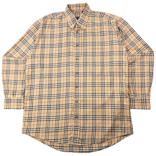 Vintage 2000s Burberry Nova Check Long Sleeve Button Up Shirt Size L