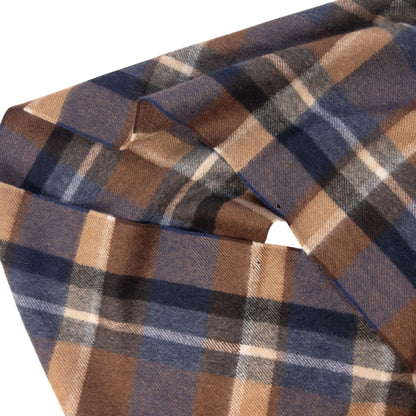 Vintage 2000s Prada Checkered Wool Tassel Scarf