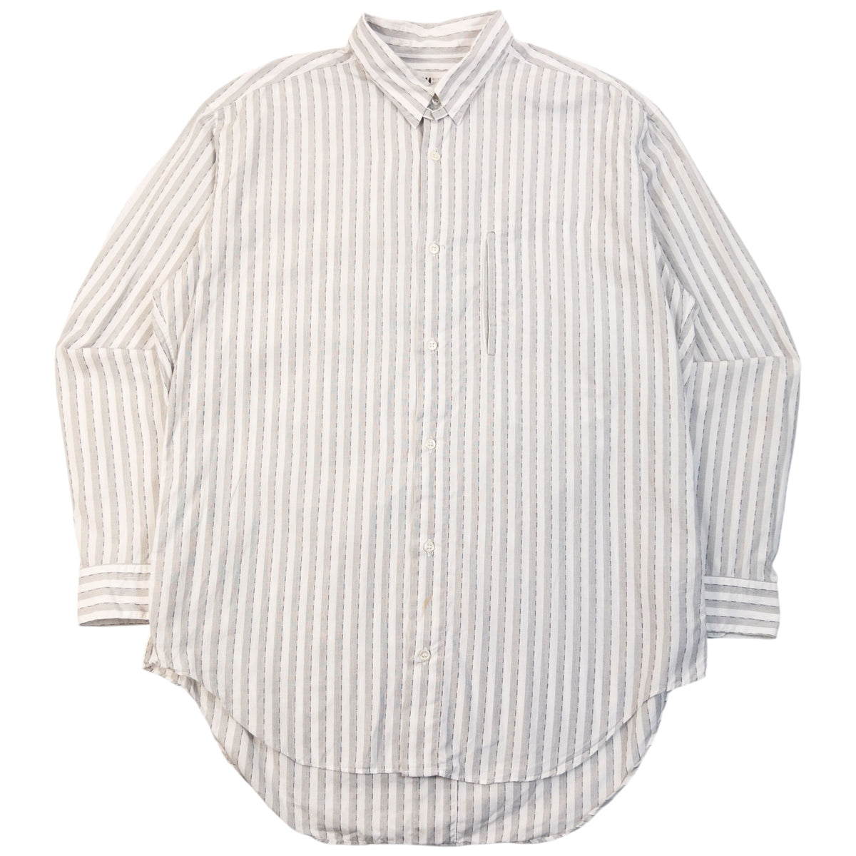 Vintage 90s Issey Miyake Striped Long Sleeve Button Up Shirt Size L