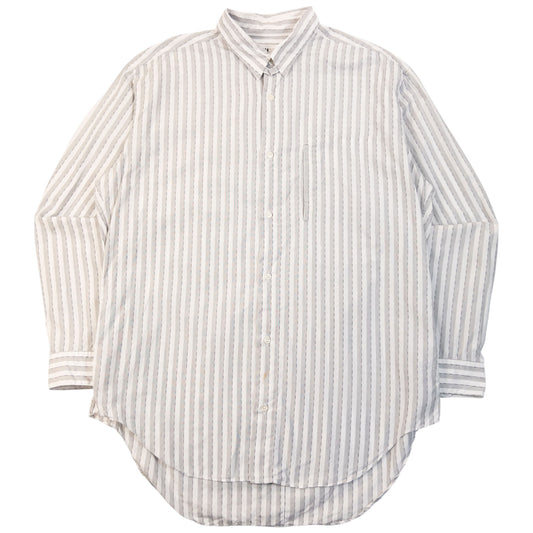 Vintage 90s Issey Miyake Striped Long Sleeve Button Up Shirt Size L