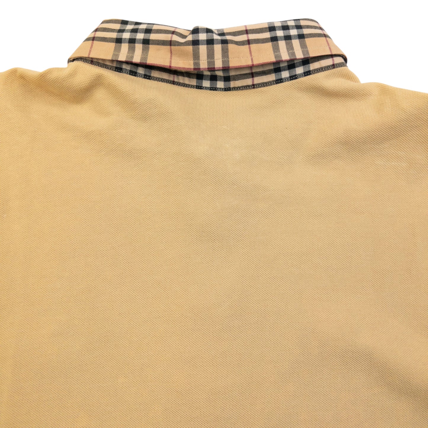 Vintage 2000s Burberry Nova Check Collar Long Sleeve Polo Shirt Size S