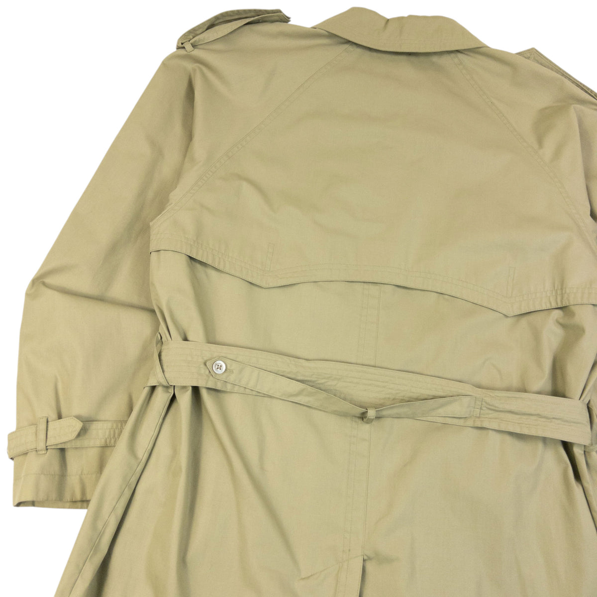 Vintage 80s YSL Yves Saint Laurent Belt Waist Trench Jacket Size XL