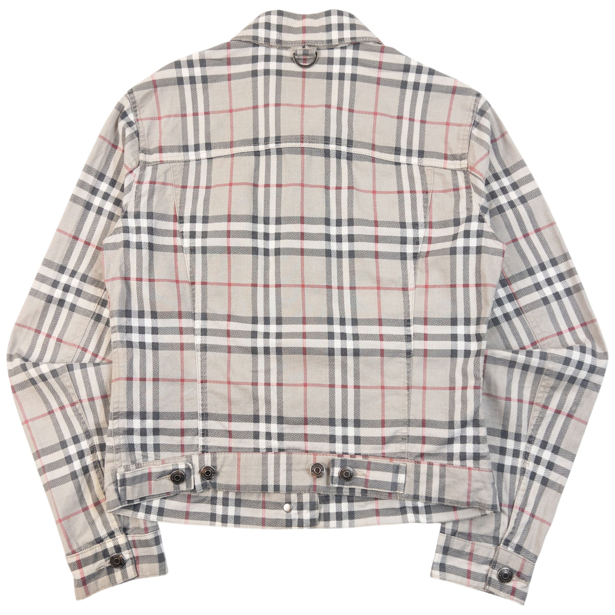 Vintage Burberry Nova Check Button Up Jacket Womens Size M