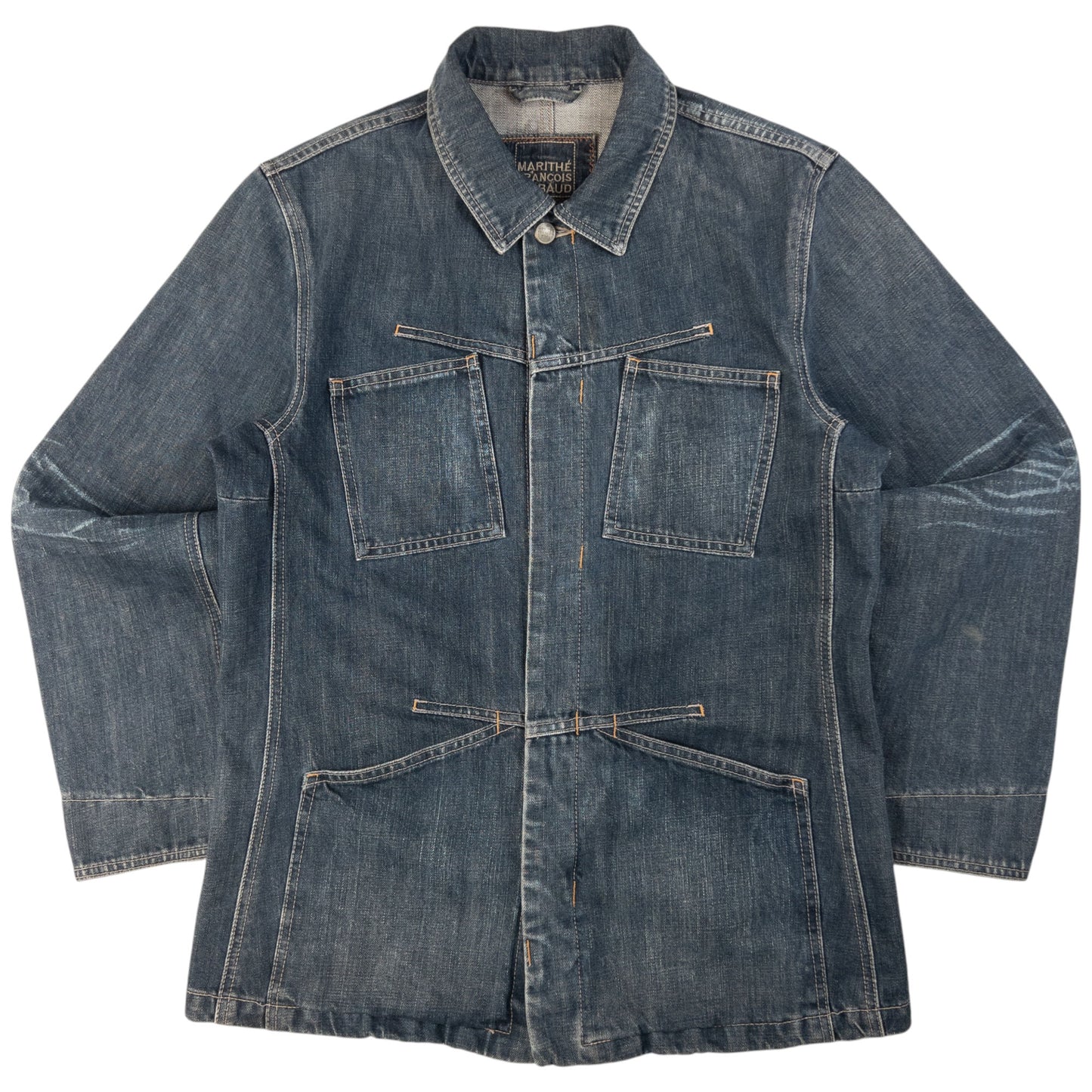 Vintage Marithe + Francois Girbaud Button Up Denim Jacket Size M