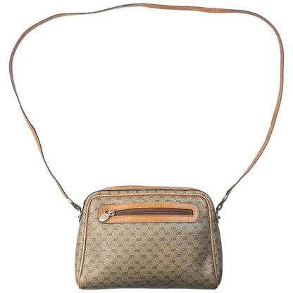 Vintage 80s Gucci Monogram Leather Crossbody Bag