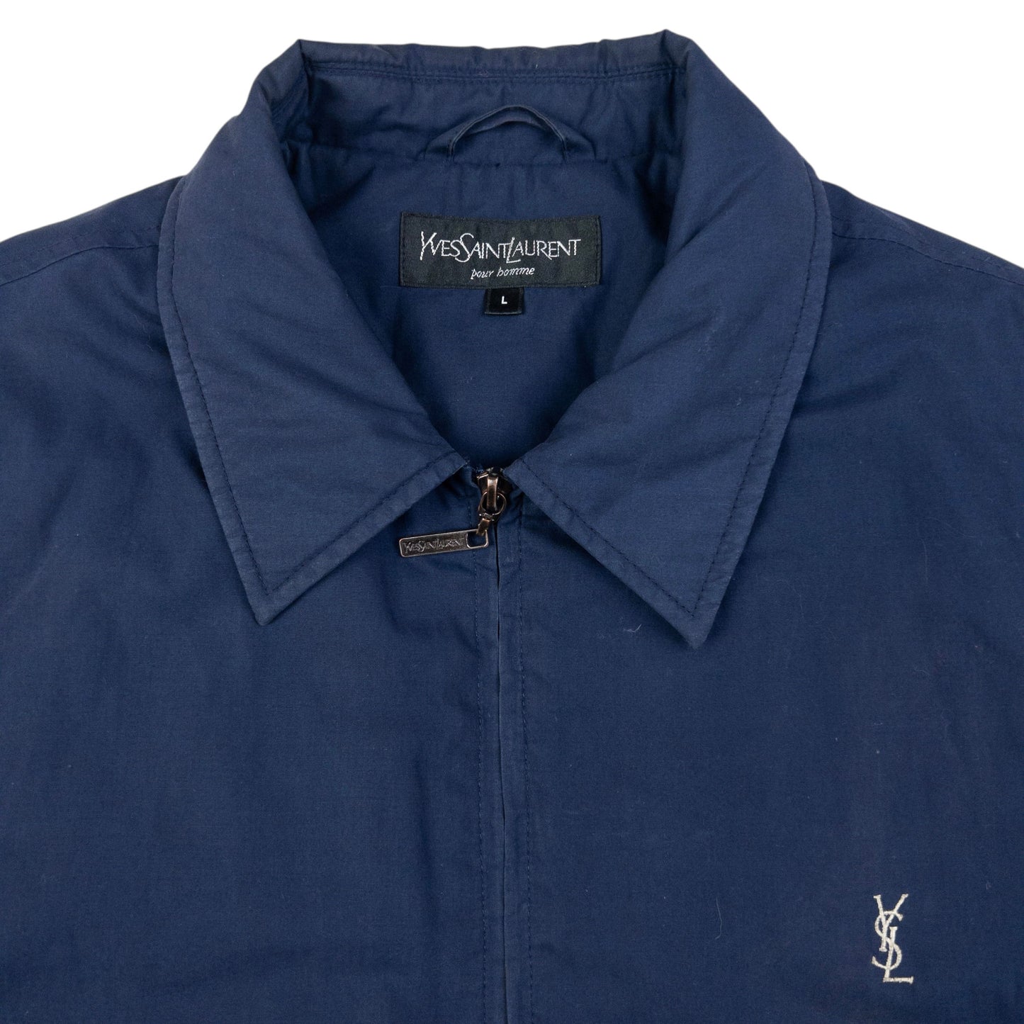 Vintage YSL Yves Saint Laurent Padded Zip Up Jacket Size L