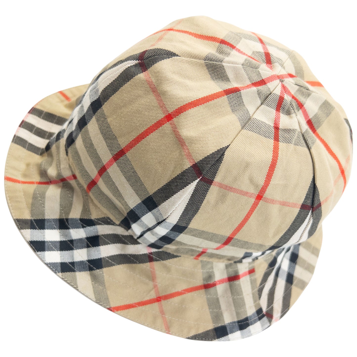 Vintage 90s Burberry Nova Check Reversible Bucket Hat