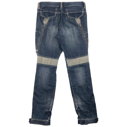 Vintage PPFM Multi Zip Denim Jeans Size W33