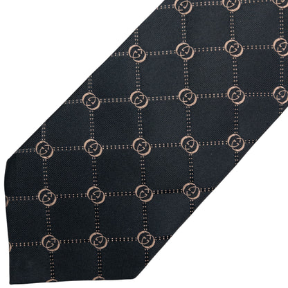 Vintage 2000s Gucci Monogram Silk Tie