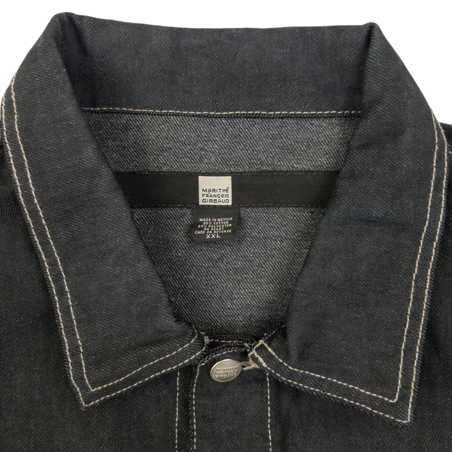 Vintage 2000s Marithe + Francois Girbaud Button Up Denim Jacket Size XXL