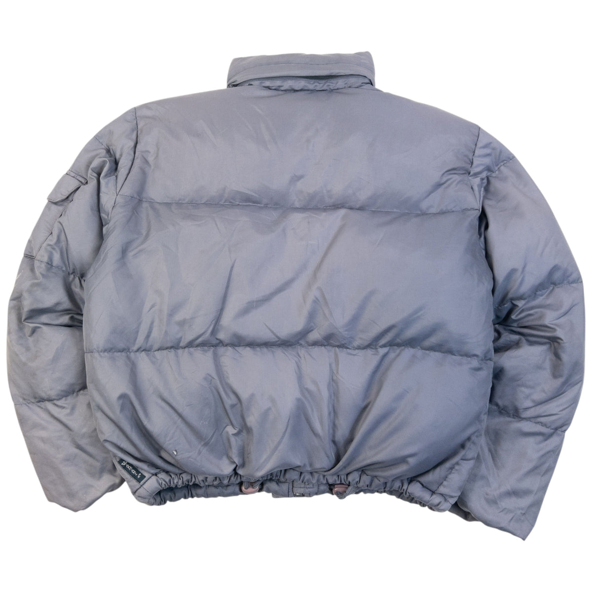 Vintage 90s Armani Jeans Zip Up Puffer Jacket in grey, photo 2
