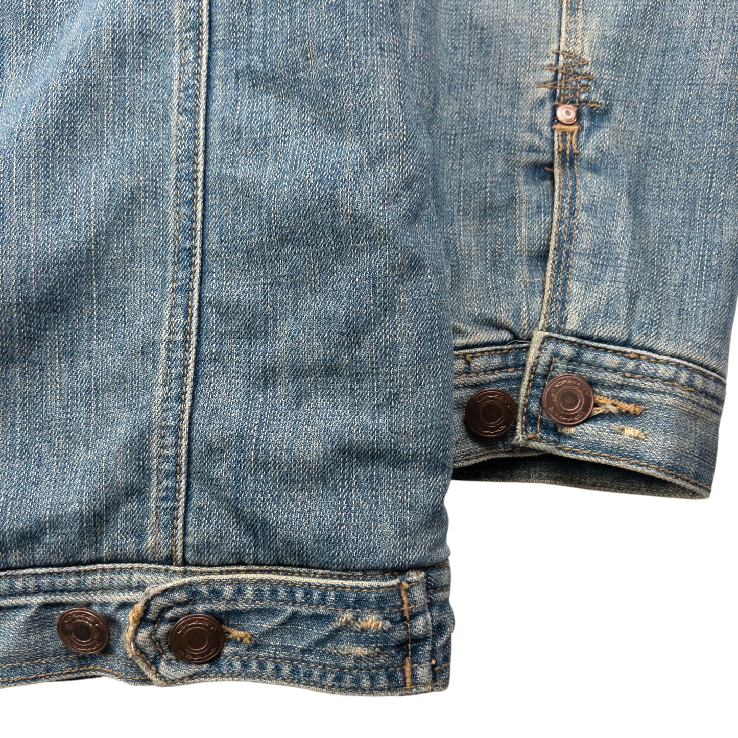 Vintage Oakley Industrial Denim Fur Lined Jacket Size L