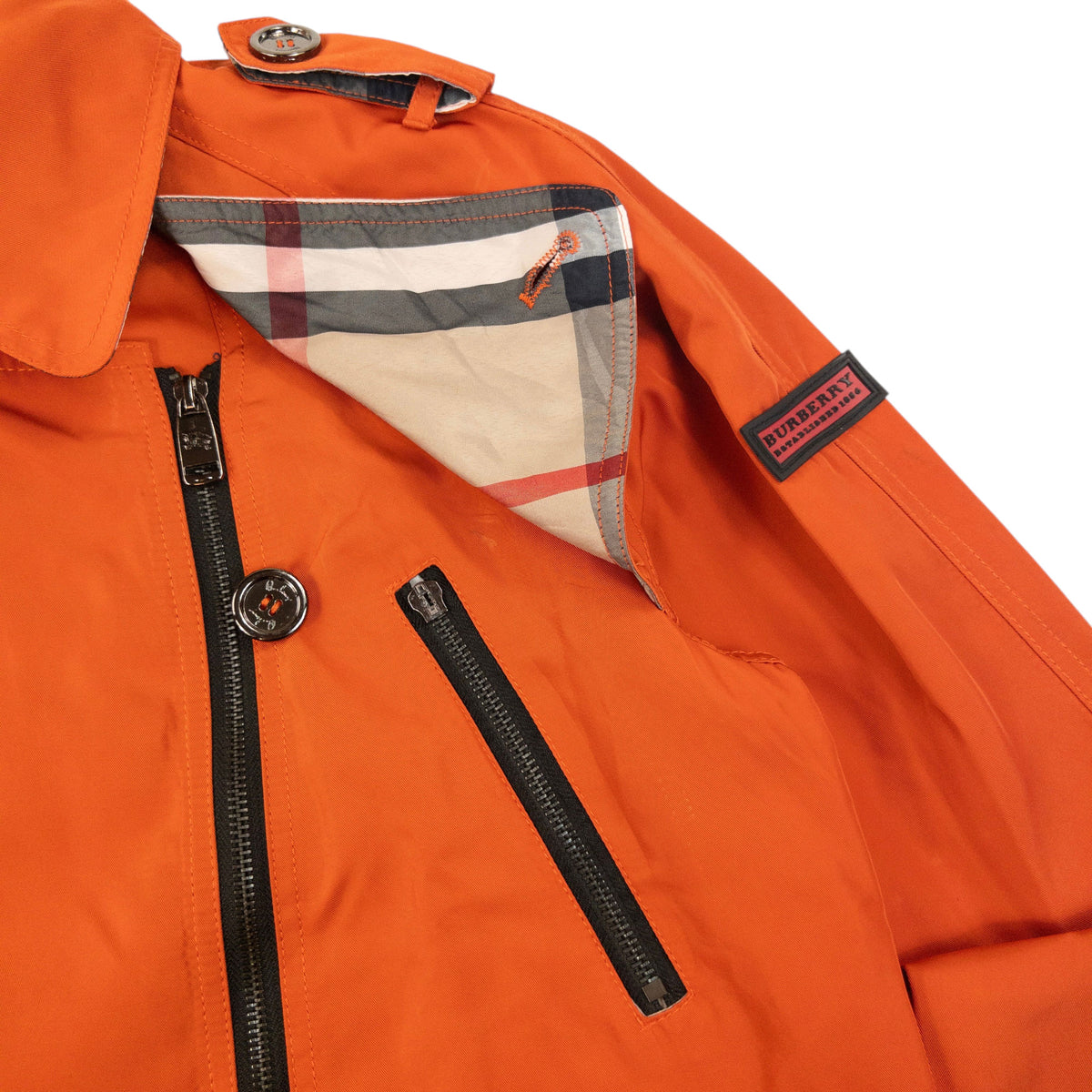 Vintage Burberry Nova Check Lined Jacket Womens Size XL