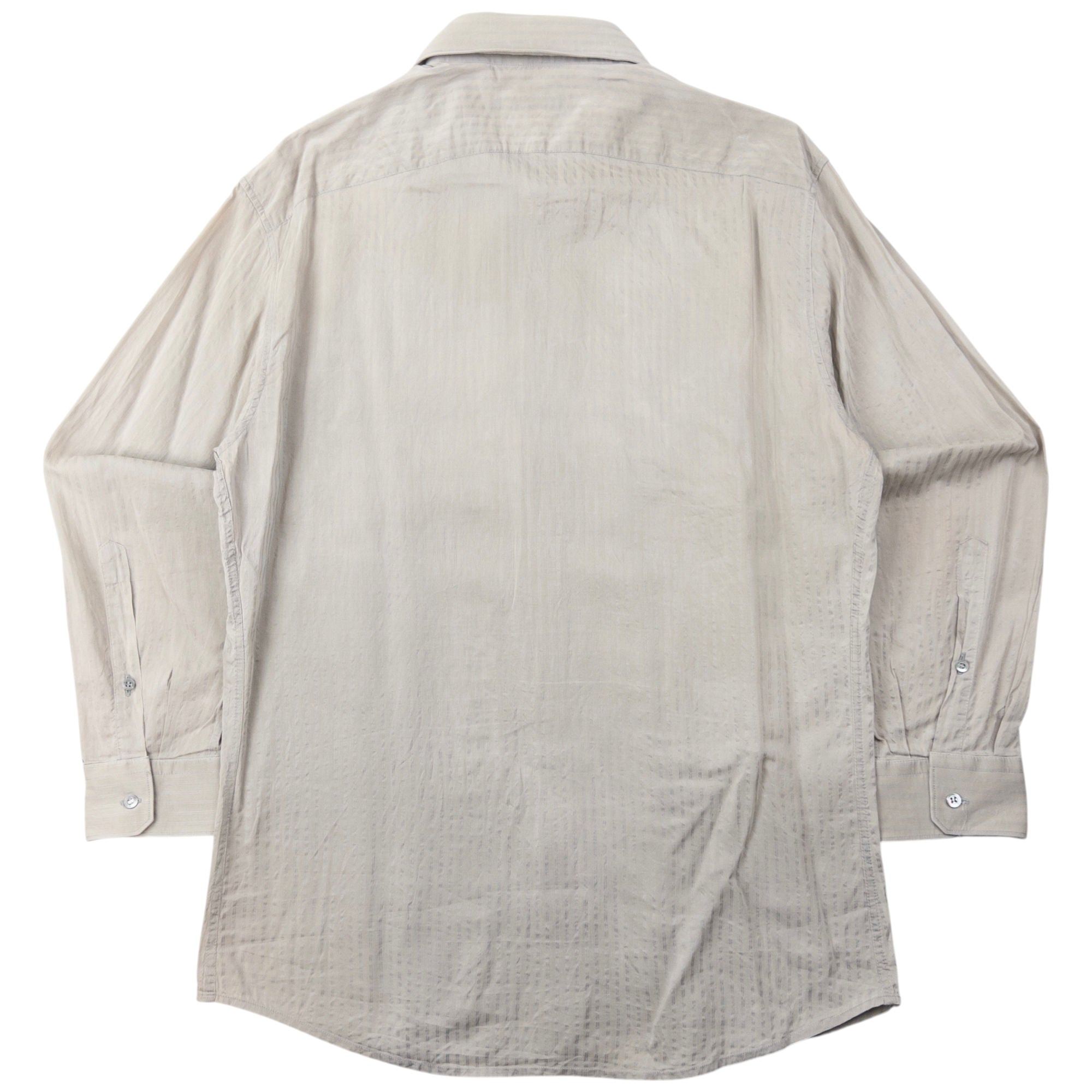 Vintage Gucci Striped Silk Long Sleeve Button Up Shirt Size M