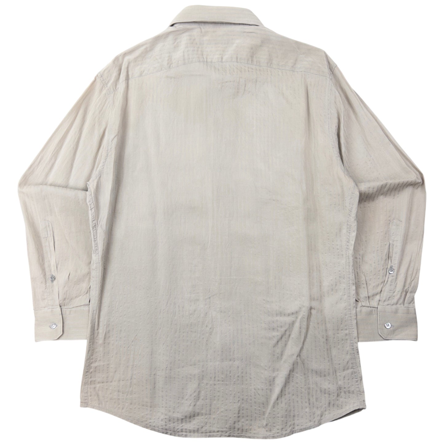 Vintage Gucci Striped Silk Long Sleeve Button Up Shirt Size M