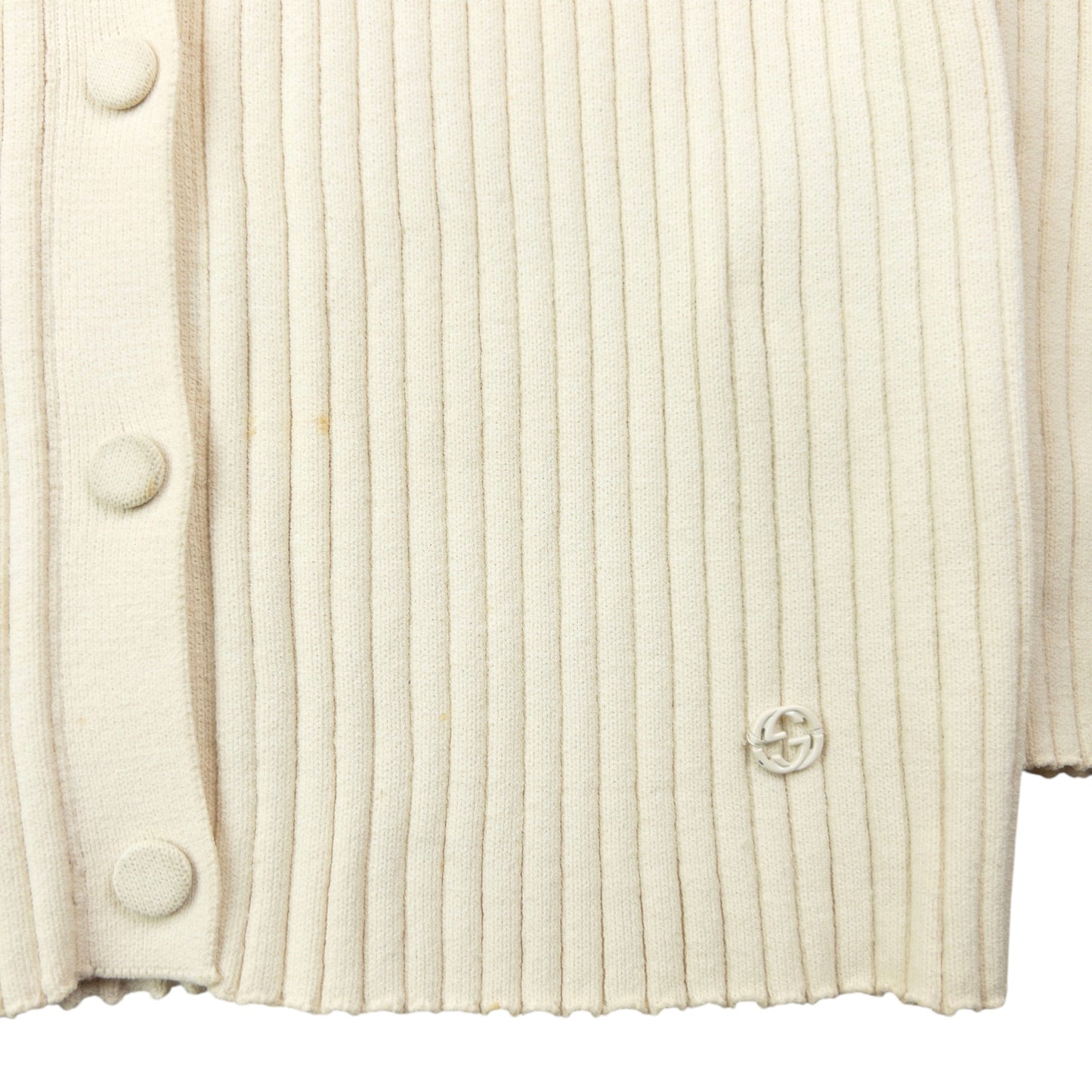 Vintage 2000s Gucci Ribbed Cardigan Womens Size M