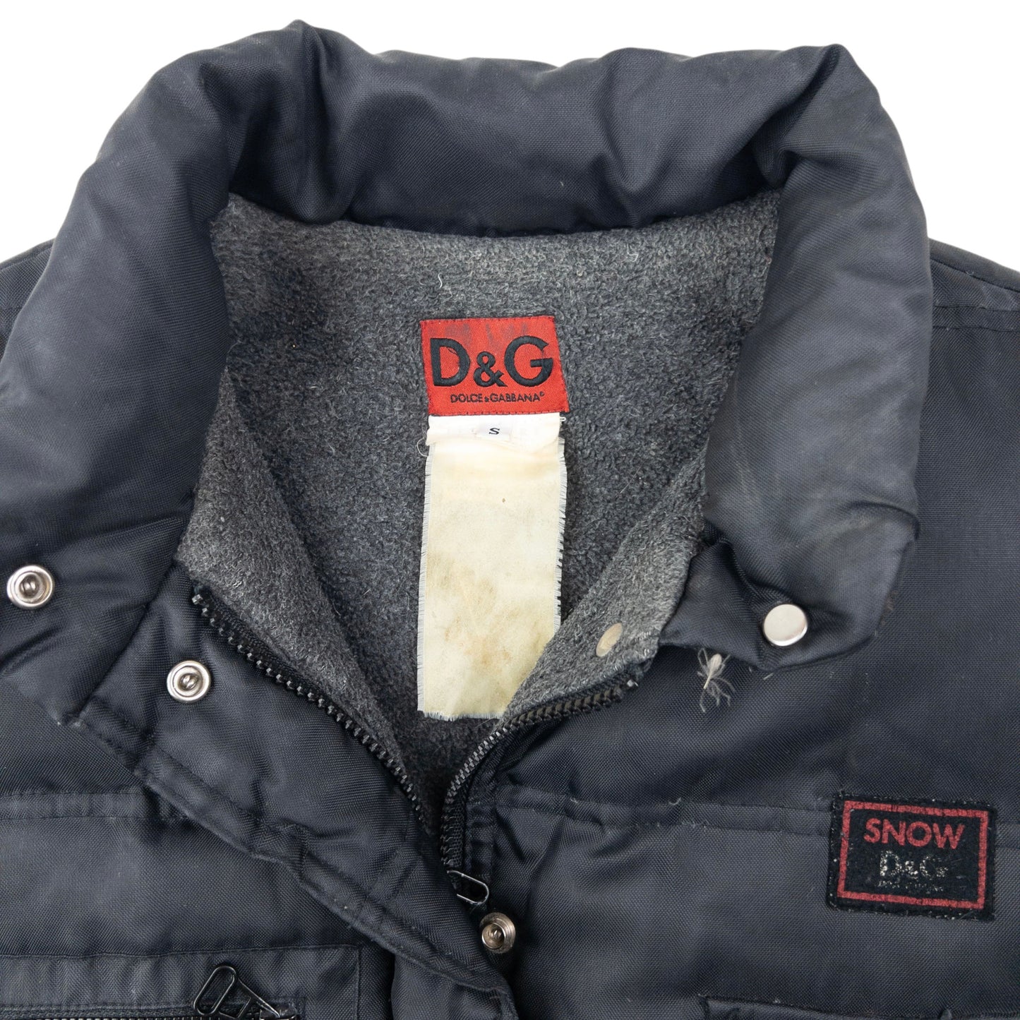 Vintage 2000s Dolce & Gabbana Convertible Multi Pocket Puffer Gilet Size S