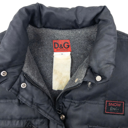 Vintage 2000s Dolce & Gabbana Convertible Multi Pocket Puffer Gilet Size S
