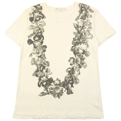 Vintage Comme Des Garçons Hawaiian Lei Graphic T Shirt Size S