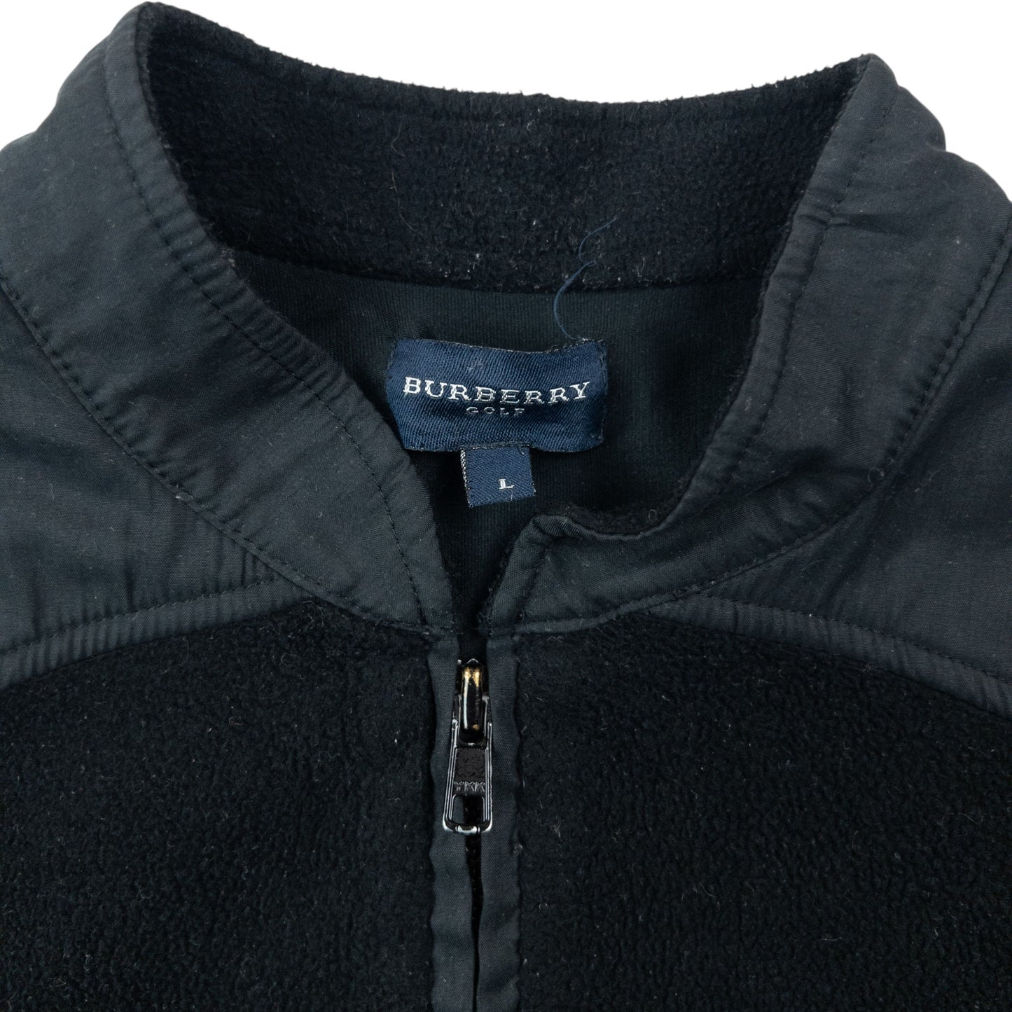 Vintage 2000s Burberry Golf Zip Up Fleece Jacket Womens Size M